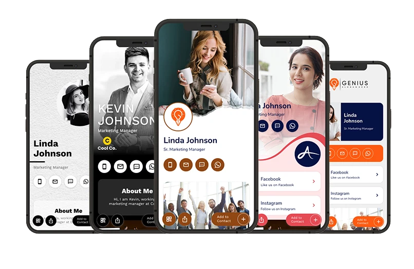 Digital vCard Illustration